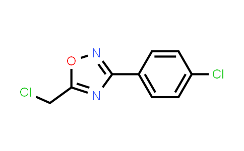 CAS No. 57238-75-2, 5-(Chloromethyl)-3-(4-chlorophenyl)-1,2,4-oxadiazole