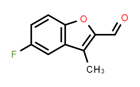 CAS No. 57329-34-7, 5-Fluoro-3-methylbenzofuran-2-carbaldehyde