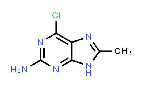 CAS No. 57346-44-8, 6-Chloro-8-methyl-9H-purin-2-amine