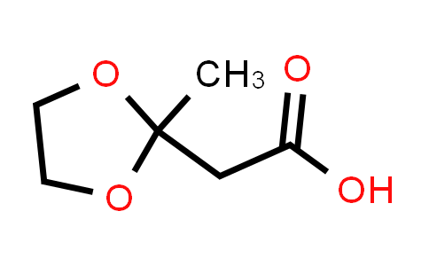 CAS No. 5735-97-7, 2-(2-Methyl-1,3-dioxolan-2-yl)acetic acid