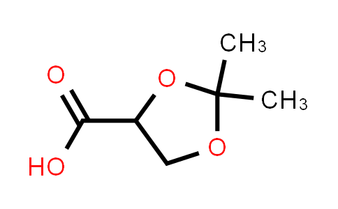 CAS No. 5736-06-1, 2,2-Dimethyl-1,3-dioxolane-4-carboxylic acid