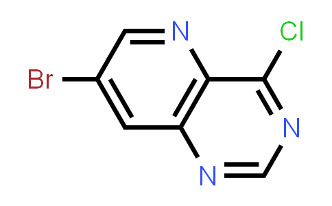 CAS No. 573675-31-7, 7-Bromo-4-chloropyrido[3,2-d]pyrimidine