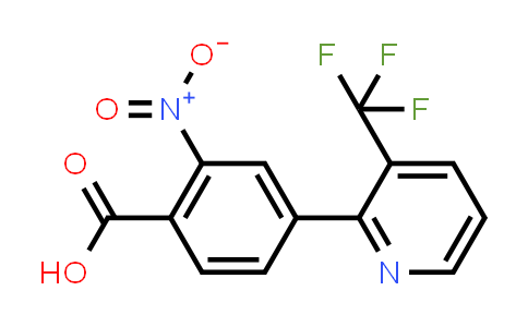 CAS No. 573676-07-0, 2-Nitro-4-(3-(trifluoromethyl)pyridin-2-yl)benzoic acid