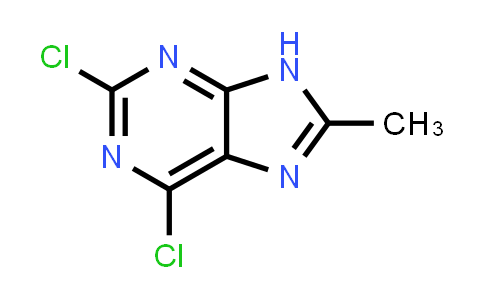 CAS No. 57476-37-6, 2,6-Dichloro-8-methyl-9H-purine