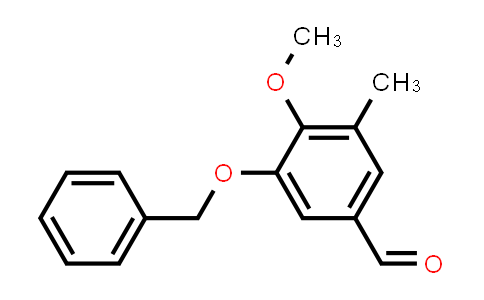 CAS No. 575444-12-1, Benzaldehyde, 4-methoxy-3-methyl-5-(phenylmethoxy)-