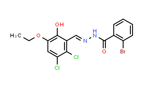 CAS No. 575499-58-0, 2-Bromo-N'-[(1E)-(2,3-dichloro-5-ethoxy-6-hydroxyphenyl)methylidene]benzohydrazide