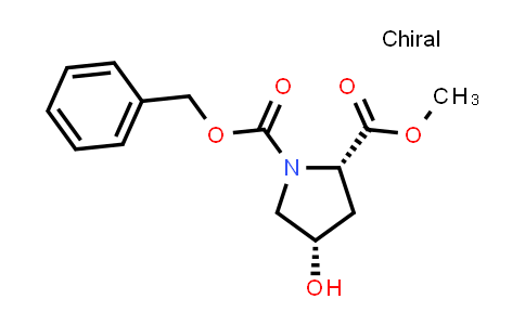 CAS No. 57653-35-7, (2S,4S)-1-(Benzyloxycarbonyl)-2-(methoxycarbonyl)-4-hydroxypyrrolidine