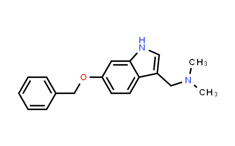 CAS No. 57765-22-7, 1-(6-(Benzyloxy)-1H-indol-3-yl)-N,N-dimethylmethanamine