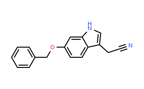 CAS No. 57765-24-9, 2-(6-(Benzyloxy)-1H-indol-3-yl)acetonitrile
