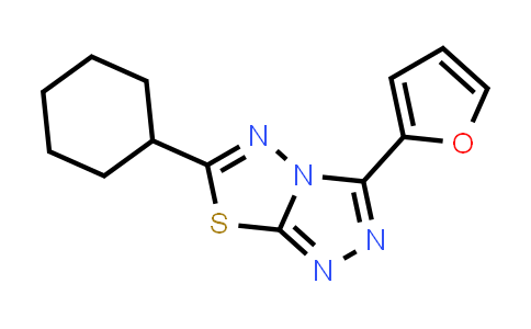 CAS No. 577696-37-8, 6-Cyclohexyl-3-(furan-2-yl)-[1,2,4]triazolo[3,4-b][1,3,4]thiadiazole