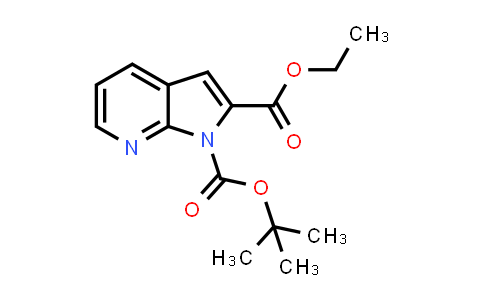 CAS No. 577711-88-7, 1H-Pyrrolo[2,3-b]pyridine-1,2-dicarboxylic acid, 1-(1,1-dimethylethyl) 2-ethyl ester