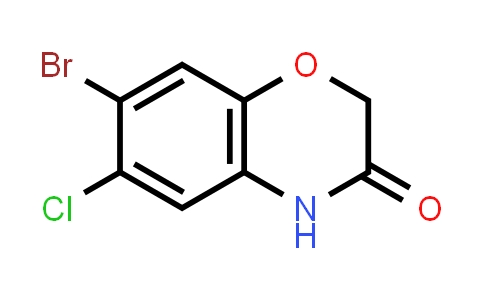 CAS No. 5791-56-0, 7-Bromo-6-chloro-2H-benzo[b][1,4]oxazin-3(4H)-one