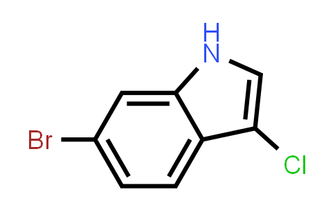 CAS No. 57916-08-2, 6-Bromo-3-chloro-1H-indole