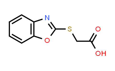 CAS No. 58089-32-0, (1,3-Benzoxazol-2-ylthio)acetic acid