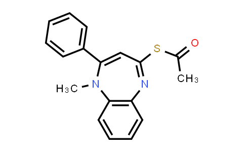 CAS No. 58112-96-2, S-(1-Methyl-2-phenyl-1H-benzo[b][1,4]diazepin-4-yl) ethanethioate