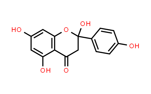 CAS No. 58124-18-8, 4H-1-Benzopyran-4-one, 2,3-dihydro-2,5,7-trihydroxy-2-(4-hydroxyphenyl)-