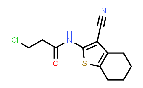 CAS No. 58125-41-0, 3-Chloro-N-(3-cyano-4,5,6,7-tetrahydrobenzo[b]thiophen-2-yl)propanamide