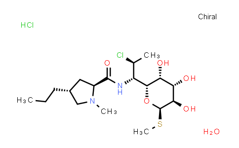 CAS No. 58207-19-5, Clindamycin (hydrochloride monohydrate)