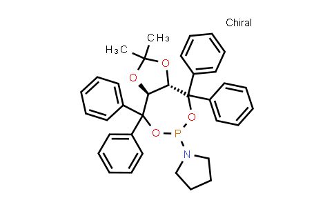 CAS No. 582298-51-9, 1-[(3aS,8aS)-Tetrahydro-2,2-dimethyl-4,4,8,8-tetraphenyl-1,3-dioxolo[4,5-e][1,3,2]dioxaphosphepin-6-yl]pyrrolidine