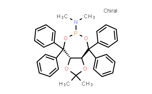 CAS No. 582300-09-2, (3aS,8aS)-Tetrahydro-N,N,2,2-tetramethyl-4,4,8,8-tetraphenyl-1,3-dioxolo[4,5-e][1,3,2]dioxaphosphepin-6-amine