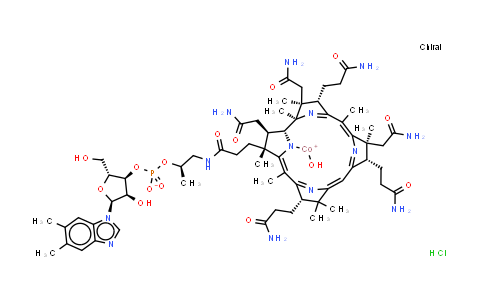 CAS No. 58288-50-9, Hydroxocobalamin (hydrochloride)
