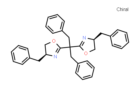 CAS No. 583058-02-0, (4S,4'S)-2,2'-[2-Phenyl-1-(phenylmethyl)ethylidene]bis[4,5-dihydro-4-(phenylmethyl)oxazole]