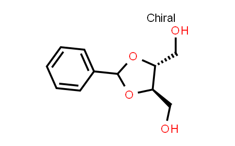 CAS No. 58383-35-0, 1,3-Dioxolane-4,5-dimethanol, 2-phenyl-, (4R,5R)-