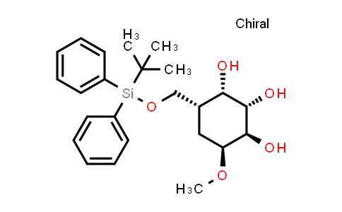 CAS No. 58479-62-2, (1R,2S,3S,4R,6S)-4-(((tert-Butyldiphenylsilyl)oxy)methyl)-6-methoxycyclohexane-1,2,3-triol