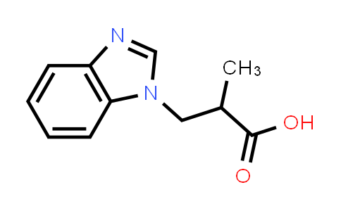 CAS No. 58555-21-8, 3-(1H-1,3-Benzodiazol-1-yl)-2-methylpropanoic acid