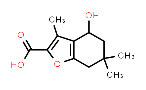 CAS No. 585556-40-7, 4-Hydroxy-3,6,6-trimethyl-4,5,6,7-tetrahydro-1-benzofuran-2-carboxylic acid