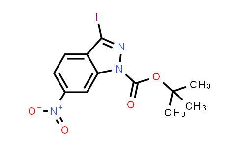 586330-18-9 | tert-Butyl 3-iodo-6-nitro-1H-indazole-1-carboxylate