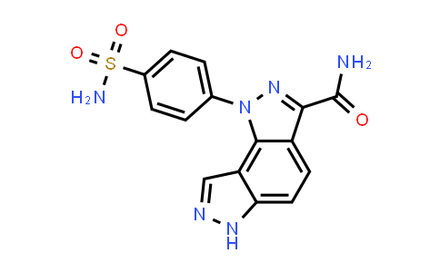 586353-99-3 | 1-[4-(Aminosulfonyl)phenyl]-1,6-dihydropyrazolo[3,4-e]indazole-3-carboxamide