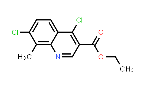 CAS No. 58666-08-3, Ethyl 4,7-dichloro-8-methylquinoline-3-carboxylate