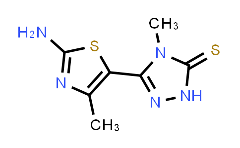 587007-13-4 | 5-(2-Amino-4-methyl-1,3-thiazol-5-yl)-4-methyl-2,4-dihydro-3H-1,2,4-triazole-3-thione