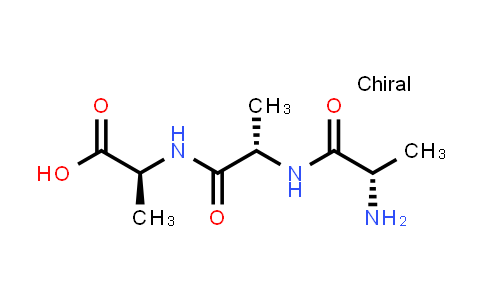 CAS No. 5874-90-8, (S)-2-((S)-2-((S)-2-Aminopropanamido)propanamido)propanoic acid