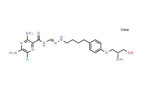 587879-36-5 | (S,E)-3,5-diamino-6-chloro-N-((2-(4-(4-(2,3-Dihydroxypropoxy)phenyl)butyl)hydrazono)methyl)pyrazine-2-carboxamide