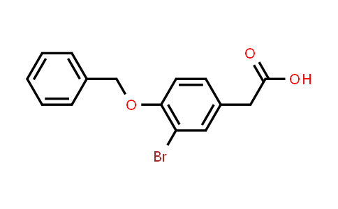 CAS No. 5884-48-0, 2-(4-(Benzyloxy)-3-bromophenyl)acetic acid