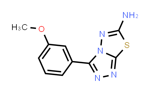 CAS No. 588719-28-2, 3-(3-Methoxyphenyl)-[1,2,4]triazolo[3,4-b][1,3,4]thiadiazol-6-amine