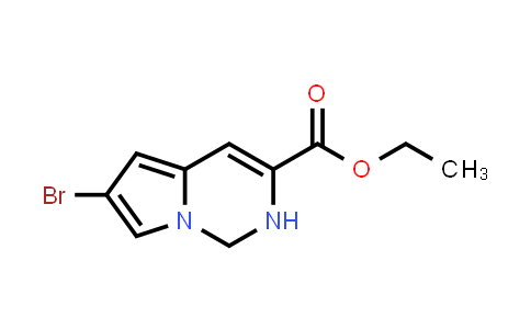 CAS No. 588720-12-1, Ethyl 6-bromo-1,2-dihydropyrrolo[1,2-c]pyrimidine-3-carboxylate