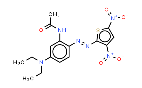CAS No. 58979-46-7, N-5-(Diethylamino)-2-(3,5-dinitro-2-thienyl)azophenylacetamide