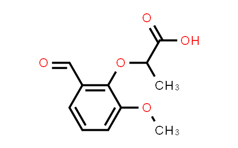 CAS No. 590395-57-6, 2-(2-Formyl-6-methoxyphenoxy)propanoic acid