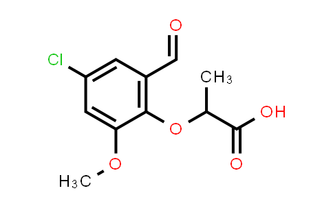 CAS No. 590395-59-8, 2-(4-Chloro-2-formyl-6-methoxyphenoxy)propanoic acid
