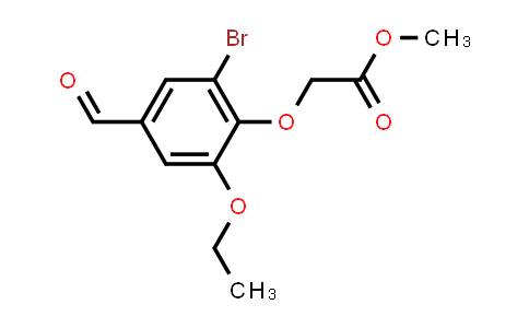 CAS No. 591210-51-4, Methyl (2-bromo-6-ethoxy-4-formylphenoxy)acetate