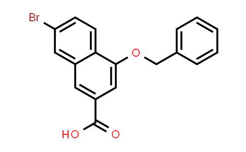 CAS No. 591247-94-8, 2-Naphthalenecarboxylic acid, 7-bromo-4-(phenylmethoxy)-