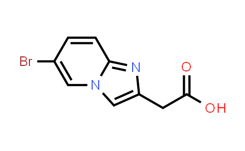 CAS No. 59128-15-3, 2-(6-Bromoimidazo[1,2-a]pyridin-2-yl)acetic acid