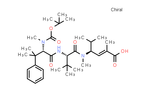 CAS No. 591750-17-3, L-Valinamide, N-[(1,1-dimethylethoxy)carbonyl]-N,β,β-trimethyl-L-phenylalanyl-N-[(1S,2E)-3-carboxy-1-(1-methylethyl)-2-butenyl]-N,3-dimethyl-