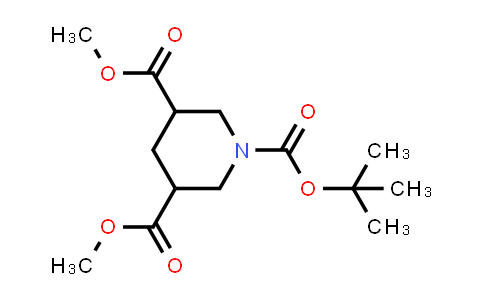 CAS No. 595555-70-7, 1-tert-Butyl 3,5-dimethyl piperidine-1,3,5-tricarboxylate