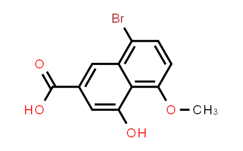 CAS No. 596095-76-0, 2-Naphthalenecarboxylic acid, 8-bromo-4-hydroxy-5-methoxy-