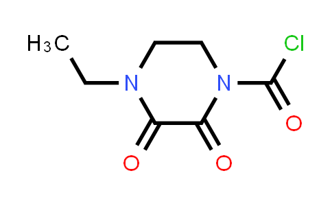 CAS No. 59703-00-3, 4-Ethyl-2,3-dioxopiperazine-1-carbonyl chloride