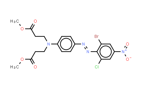 CAS No. 59709-38-5, Methyl N-4-(2-bromo-6-chloro-4-nitrophenyl)azophenyl-N-(3-methoxy-3-oxopropyl)-alaninate